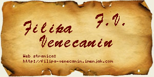Filipa Venečanin vizit kartica